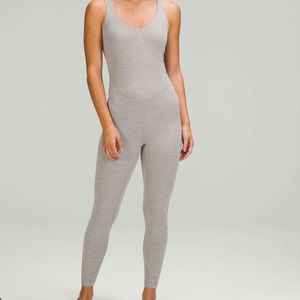 NWOT ALIGN BODYSUIT HEATHERED gull grey